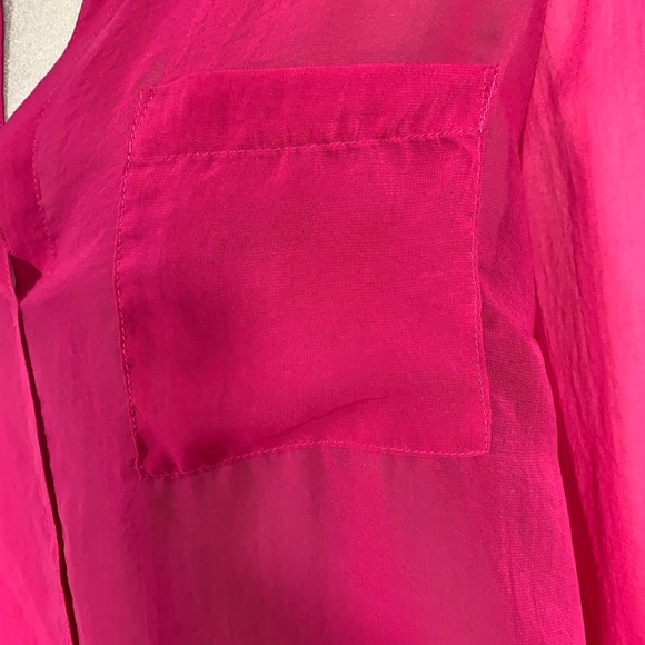 Addition Elle Fuchsia long sleeve blouse Size 14 - Picture 8 of 9